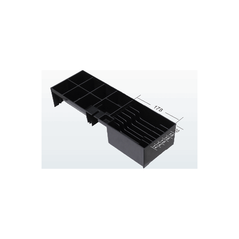 Tiroir caisse ouverture verticale METAPACE K3 de couleur noir - Waapos